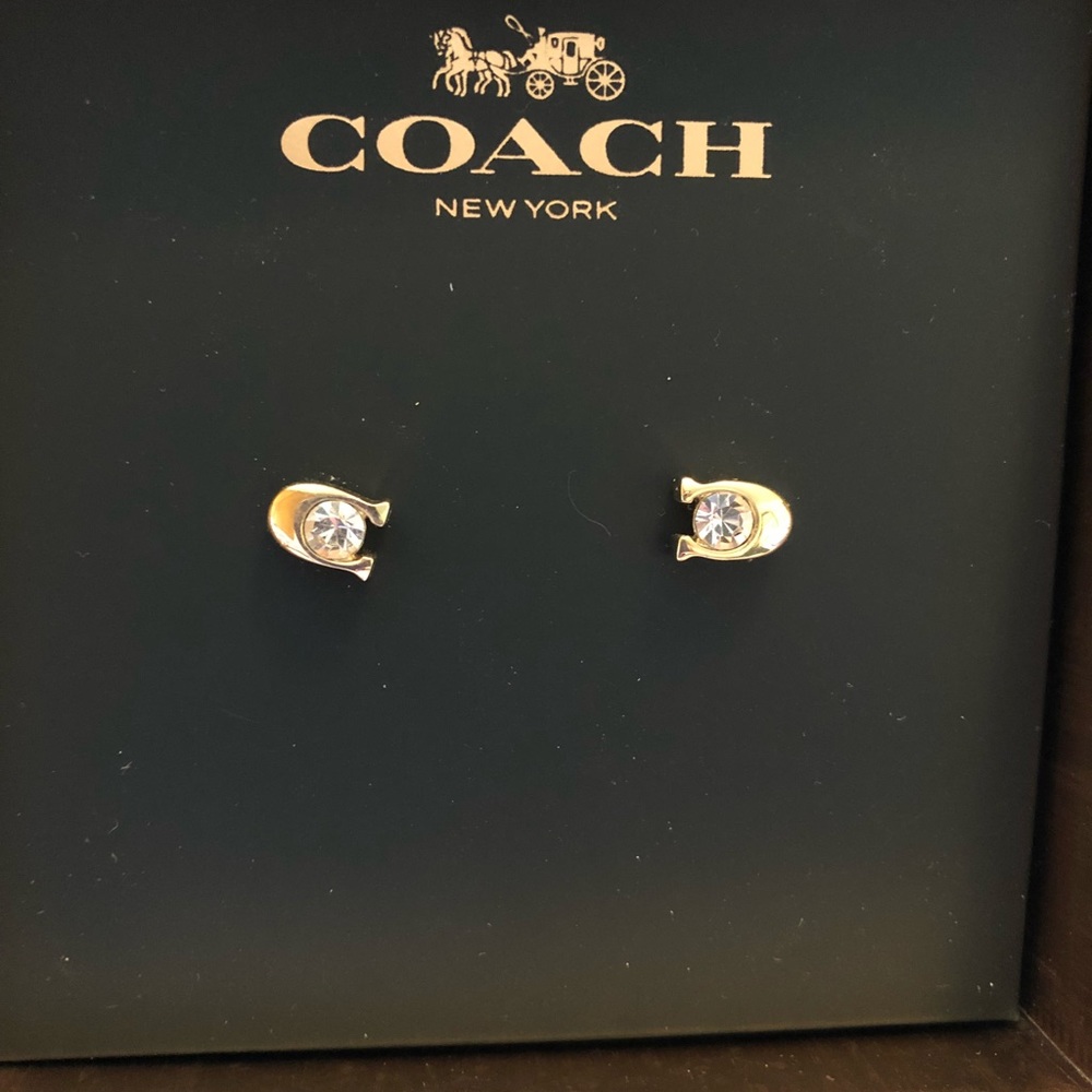 Coach “C” Earrings